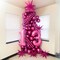 Chrome Hot Pink Balloons Arch Kit, 100 Packs Different Sizes 12 10 5 Inches Metallic Fuschia Pink Balloon Garland Arch Kit, Shiny Fuchsia Balloons for Girls Women Birthday Wedding Decoration